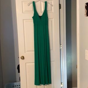 Green maxi dress